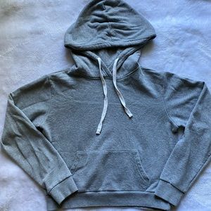 Cropped Gray Hoodie